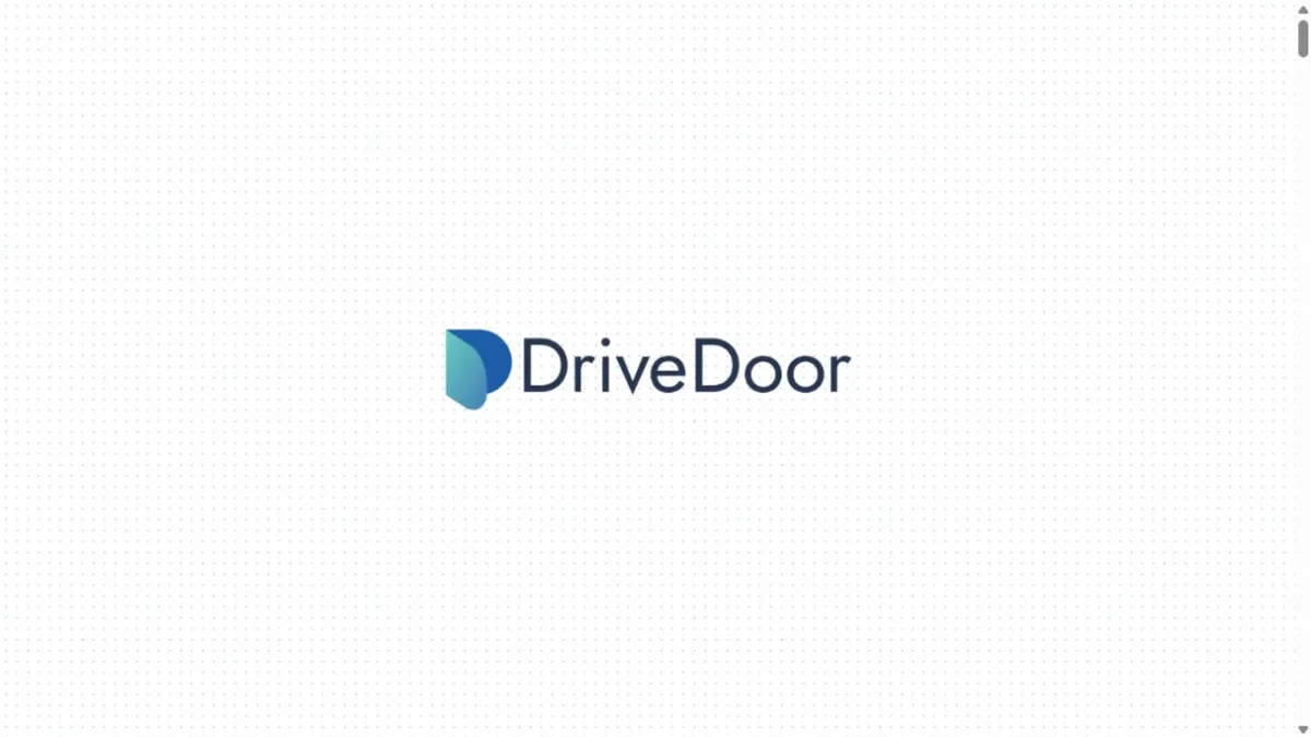 DriveDoor公式サイトのトップ画面